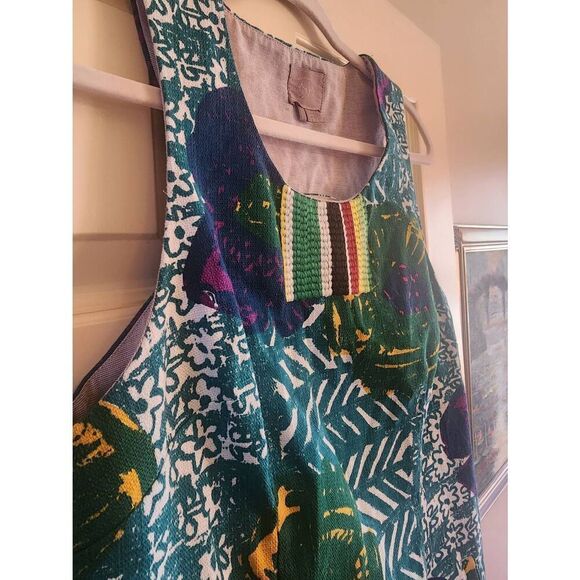 Anthropologie  Vanessa Virginia  Hibiscus  floral sheath dress size large - Picture 3 of 11